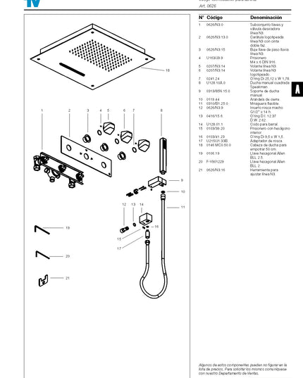 FV KING 3D KIT SPA P/BAÑERA Y DUCHA 0626/N3-FB