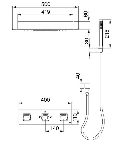 FV KING 3D KIT SPA P/BAÑERA Y DUCHA 0626/N3-SGR