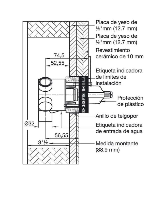 FV SPA VALVULA DE TRES VIAS 0680B.FVBASE