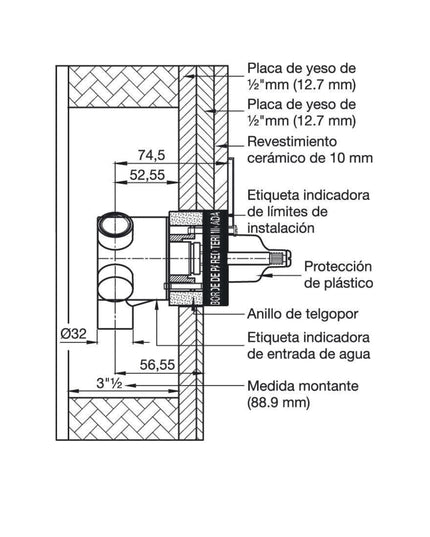 FV SPA VALVULA DE CUATRO VIAS 0681B.FVBASE