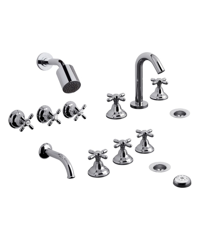 FV NEWPORT PLUS KIT GRIFERIA P/BAÑO 0900.03/B2P-CR