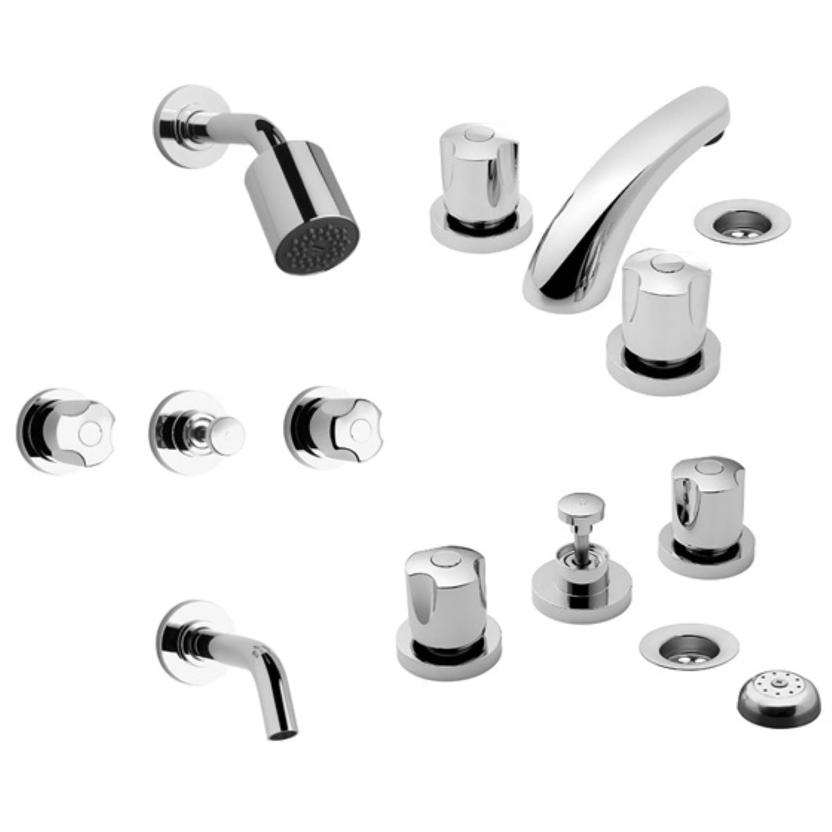 FV PAMPA KIT GRIFERIA  P/BAÑO 0900.03/B6-CR