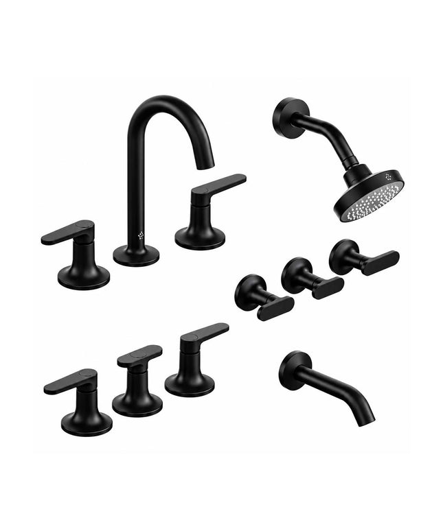 Fv Cala Kit Griferia Baño Negro 0900.03/r1el-ng