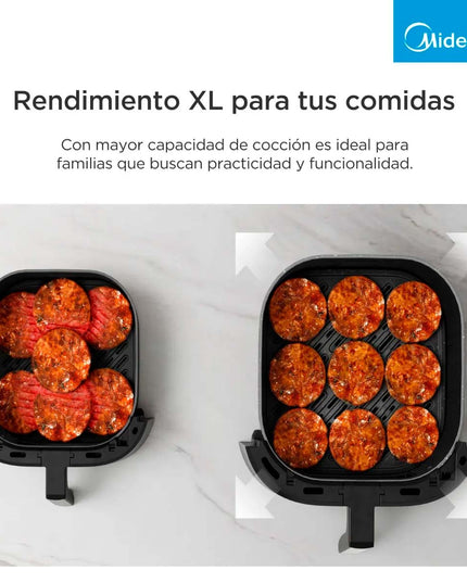 MIDEA HOGAR AIR FRYER 6 LTS SIN ACEITE CONTROL DIGITAL AF-DW60BAR1