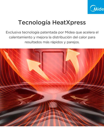 MIDEA HOGAR AIR FRYER 6 LTS SIN ACEITE CONTROL DIGITAL AF-DW60BAR1