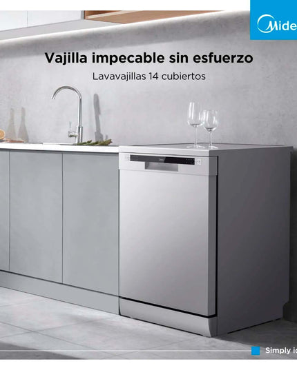 MIDEA HOGAR LAVAVAJILLAS GRIS 14 CUBIERTOS DE-314XAR1</p><p>