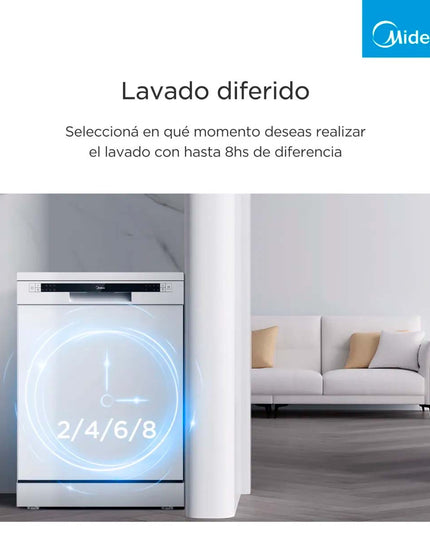 MIDEA HOGAR LAVAVAJILLAS GRIS 14 CUBIERTOS DE-314XAR1</p><p>