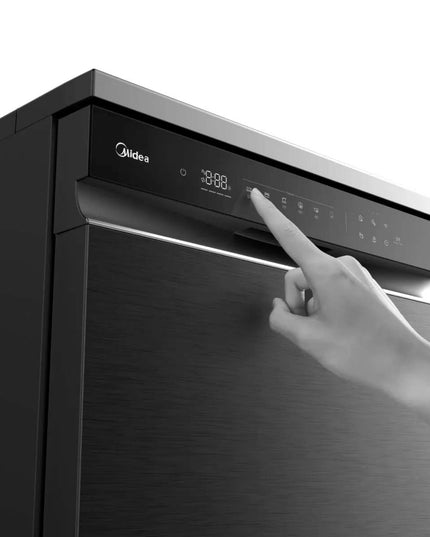 MIDEA HOGAR LAVAVAJILLAS BLACK INOX 15 CUBIERTOS DE-415BAR1