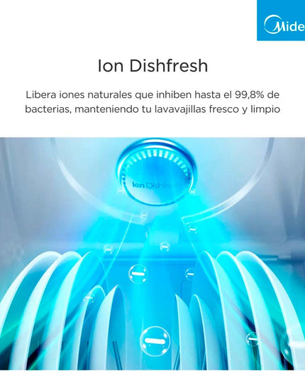 MIDEA HOGAR LAVAVAJILLAS INOX 15 CUBIERTOS DE-415XAR1