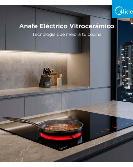MIDEA HOGAR ANAFE ELECTRICO NEGRO EH-D104BAR1