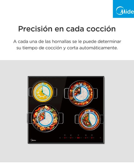 MIDEA HOGAR ANAFE ELECTRICO NEGRO EH-D104BAR1