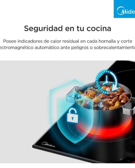 MIDEA HOGAR ANAFE ELECTRICO NEGRO EH-D104BAR1