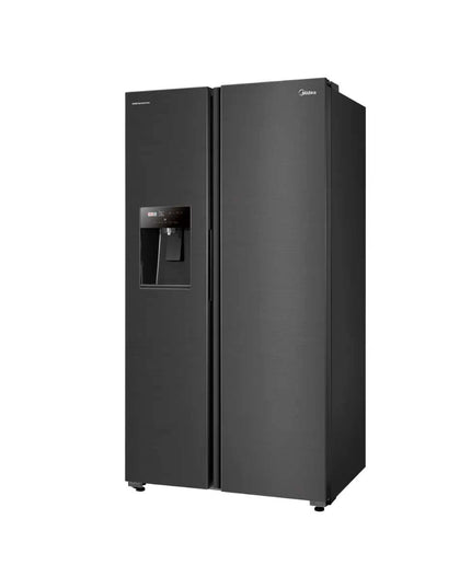 MIDEA HOGAR HELADERA NO FROST INVERTER SIDE BY SIDE 533L CON DISPENSER MDRS761FGFDXADW