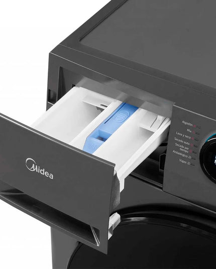 MIDEA HOGAR LAVASECARROPAS LUNAR INVERTER 12KG TITANIUM WIFI MF200D120B/T-A1