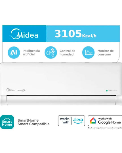Midea Aire Acondicionado Split Inverter 3105 Frigorías Ecomaster Smart Frío/calor Pr-mszic-12h-n81f</p><p>