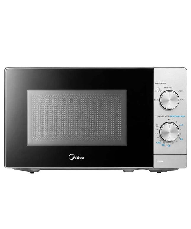 MIDEA HOGAR HORNO A MICROONDAS 20 LTS CONTROL MECANICO SILVER MW-MN120SAR1