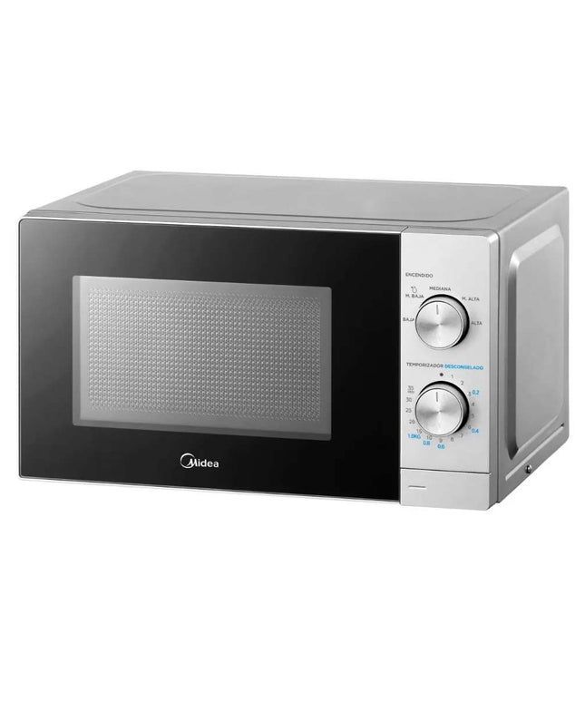 MIDEA HOGAR HORNO A MICROONDAS 20 LTS CONTROL MECANICO SILVER MW-MN120SAR1
