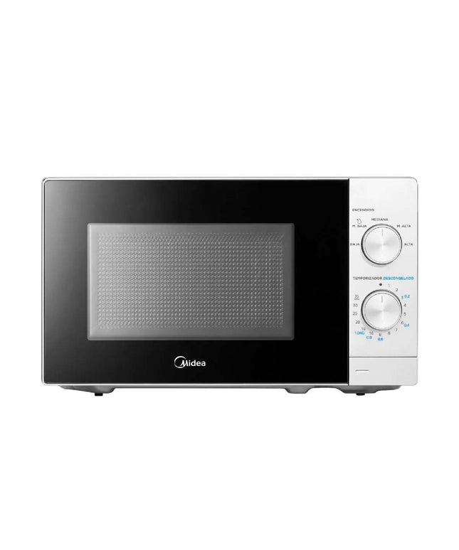 Midea Hogar Horno A Microondas 20 Lts Control Mecanico Blanco Mw-mn120war1