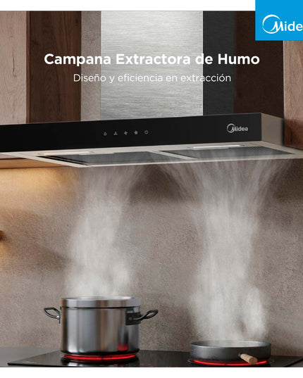 MIDEA HOGAR CAMPANA EXTRACTORA DE HUMO INOX RH-DN60XAR1