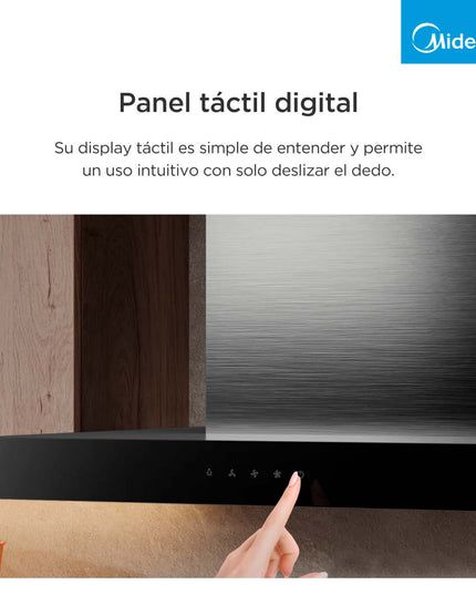 MIDEA HOGAR CAMPANA EXTRACTORA DE HUMO INOX RH-DN60XAR1