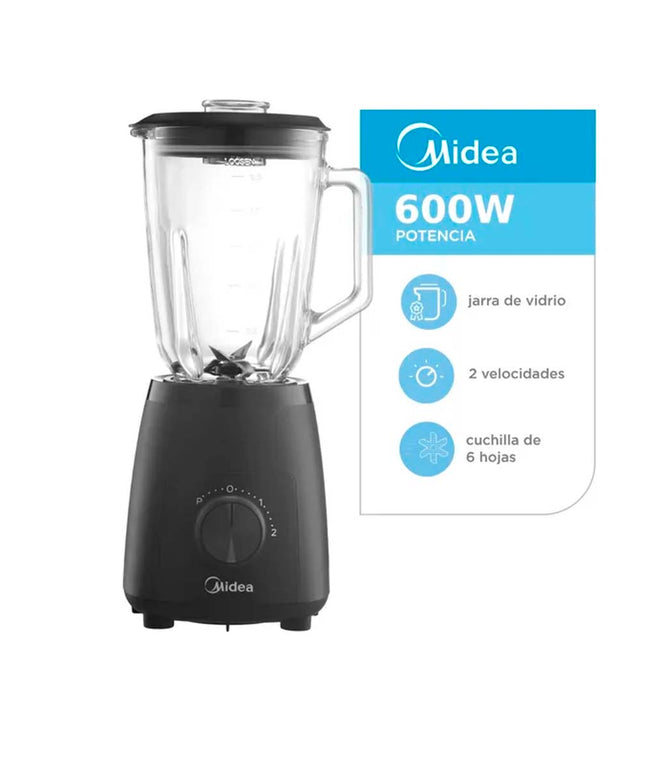 MIDEA HOGAR LICUADORA 600W NEGRO TB-MB06BAR1