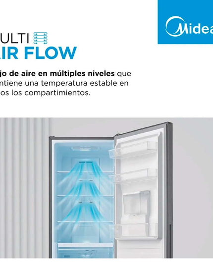 MIDEA HOGAR HELADERA INVERTER BELOW MOUNT NO FROST 300L MDRB424FGE46A-W