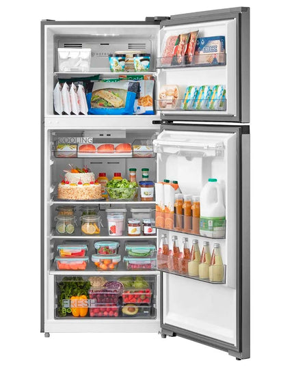 MIDEA HOGAR HELADERA NO FROST INVERTER TOP MOUNT 412L PLATEADA MDRT580MTE46ADW