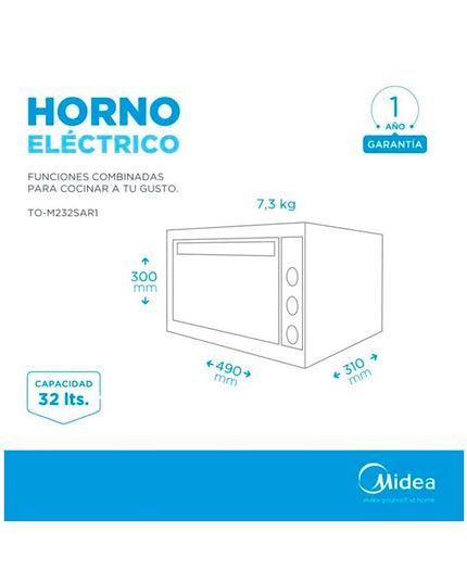 MIDEA HOGAR HORNO GRILL 32L TO-M332SAR4