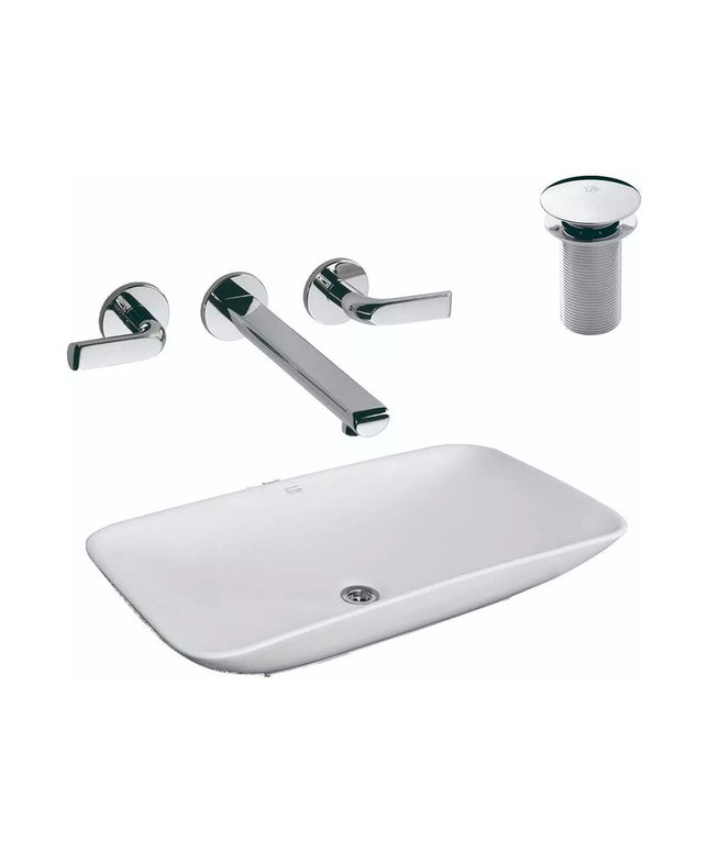 COMBO BACHA FERRUM LK182+LAVATORIO FV 0203/N2+DESAGUE 248.0