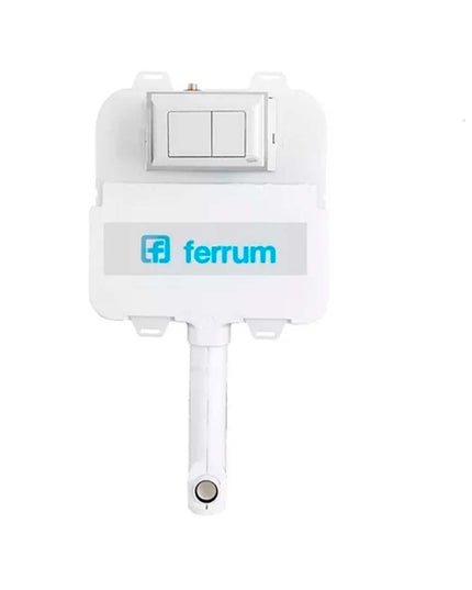 DEPÓSITO EMBUTIR FERRUM D92TE + TAPA DOBLE GDE BLANCA VTA52