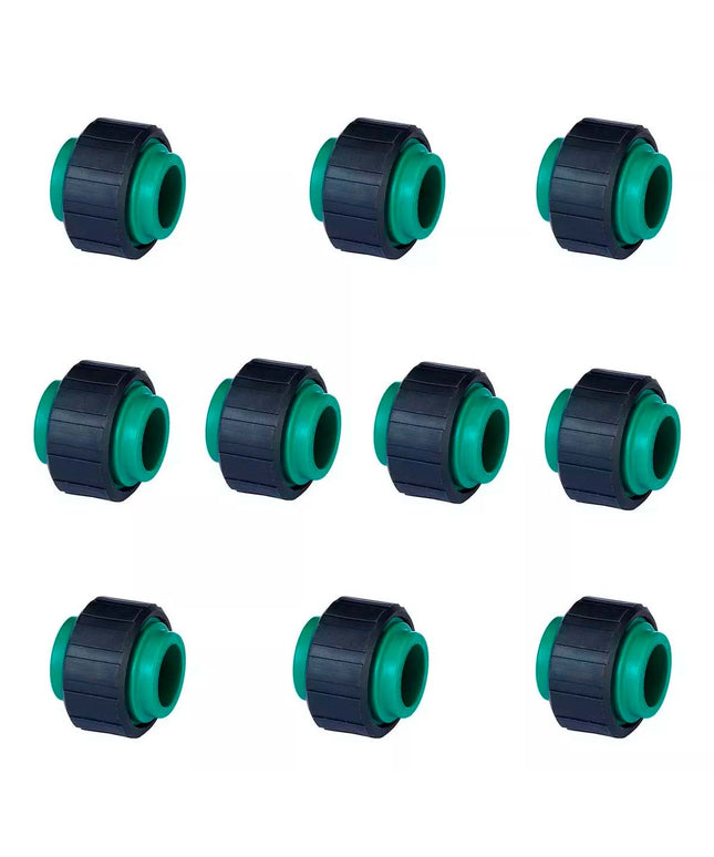 COMBO UNION DOBLE ACQUA SYSTEM DEMA C/TUERCA PLASTICA 20MM X10 UNID