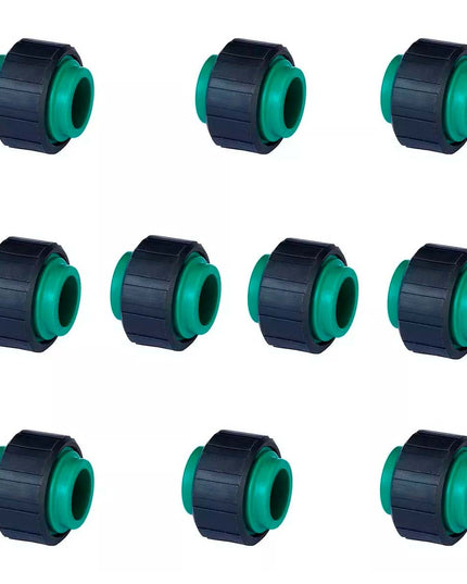 COMBO UNION DOBLE ACQUA SYSTEM DEMA C/TUERCA PLASTICA 20MM X10 UNID