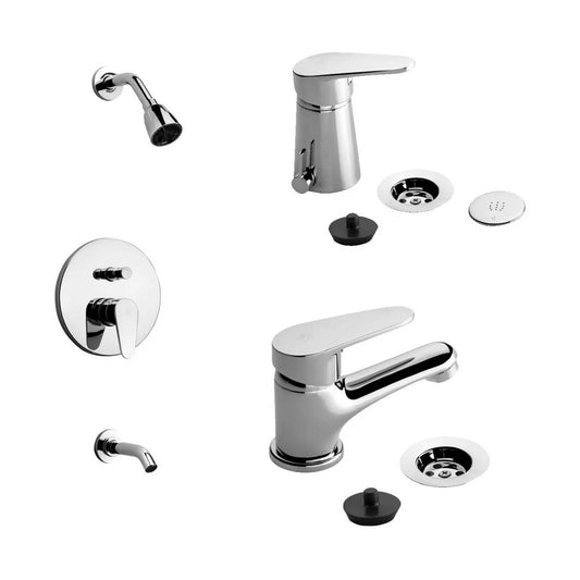 COMBO FV GRIFERIA BAÑO MONOC COMPACTA DUCHA LAVAT Y BIDE