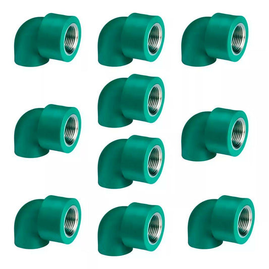 COMBO CODO 90º ROSCA HEMBRA 20X1/2 ACQUA SYSTEM DEMA X10 UNID