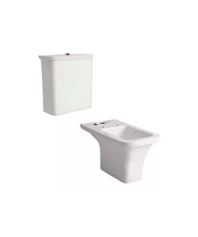 COMBO FERRUM MILENA INODORO IDLQJ Y DEPOSITO TOUCHLESS DDW4