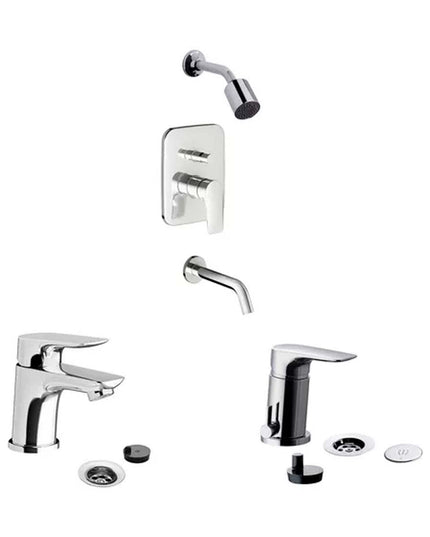 COMBO FV DUCHA 0106/M1CR+LAVATORIO 0181/M1CR+BIDE 0189/M1CR