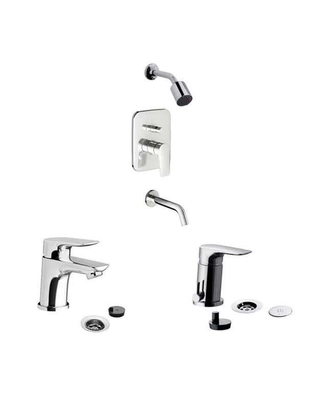 COMBO FV DUCHA 0106/M1CR+LAVATORIO 0181/M1CR+BIDE 0189/M1CR