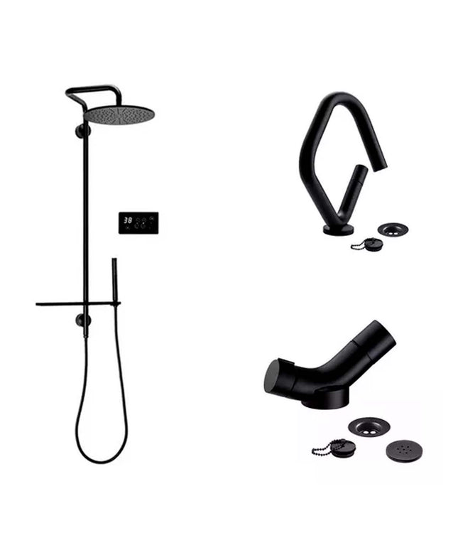 COMBO FV DUCHA TERMOST.+JUEGO BIDÉ+JUEGO LAV. N4  FB CLIP