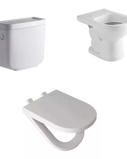 COMBO INODORO BARI FERRUM CORTO +DEPOSITO DKC6F+TAPA TKWUS