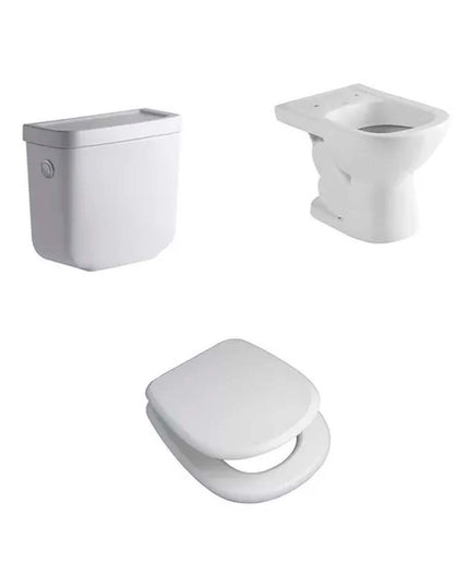 COMBO INODORO BARI FERRUM CORTO+DEPOSITO DKC6F+ASIENTO TKXM