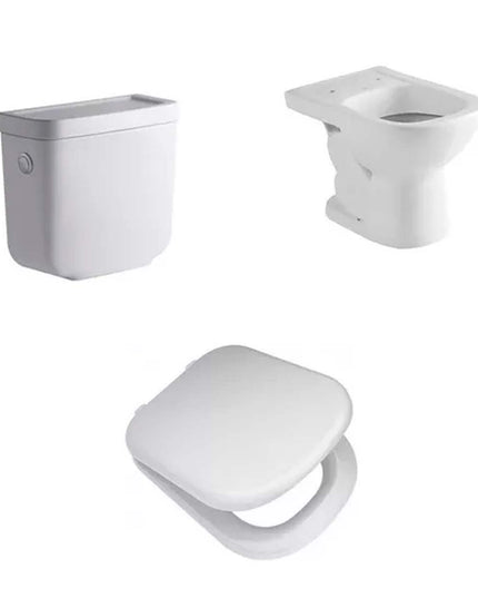 COMBO INODORO BARI FERRUM CORTO+ DEPOSITO DKC6F+ ASIENTO TK