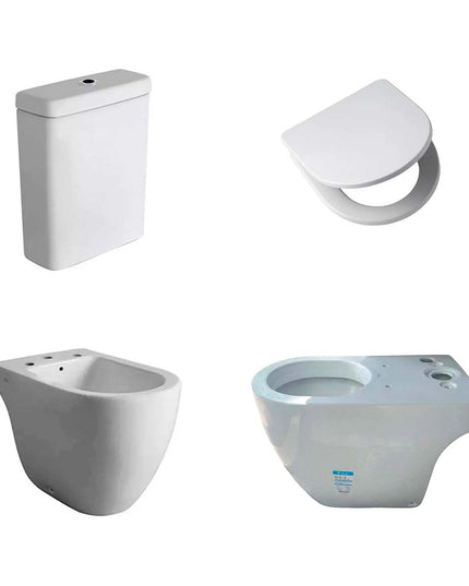 COMBO INODORO FERRUM FONTANA +DEPOSITO+TAPA+BIDE