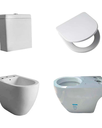 COMBO INODORO FERRUM FONTANA +DEPOSITO  +TAPA +BIDE