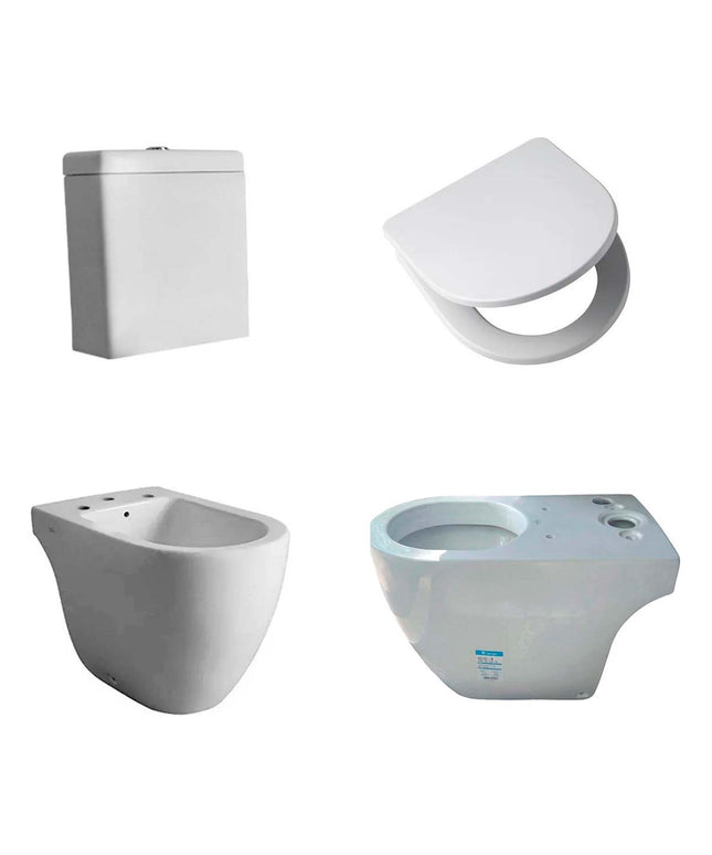 COMBO INODORO FERRUM FONTANA +DEPOSITO  +TAPA +BIDE