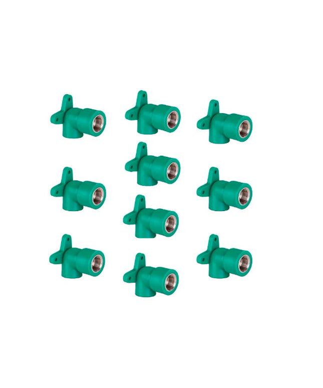 CODO 90 ACQUA SYSTEM DEMA C/BASE HEMBRA LARGA 20x1/2 X10 UNI