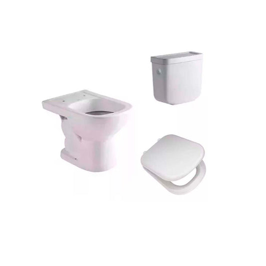 JUEGO DE BAÑO INODORO CORTO TAPA TKSP Y DEPOSITO BARI FERRU