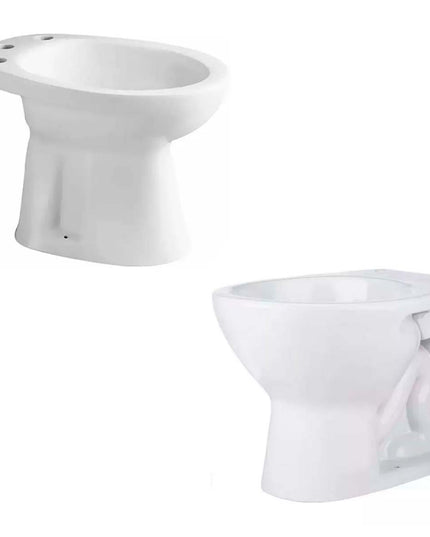 COMBO FERRUM ANDINA INODORO CORTO + BIDET 3 AGUJEROS
