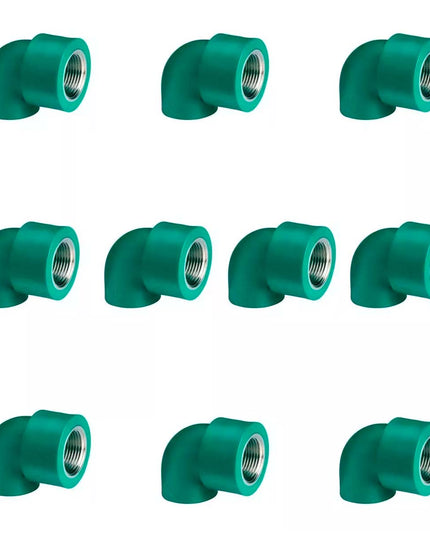 COMBO ACQUA SYSTEM CODO A 90º CON ROSCA HEMBRA 25X1/2 X10 UNID