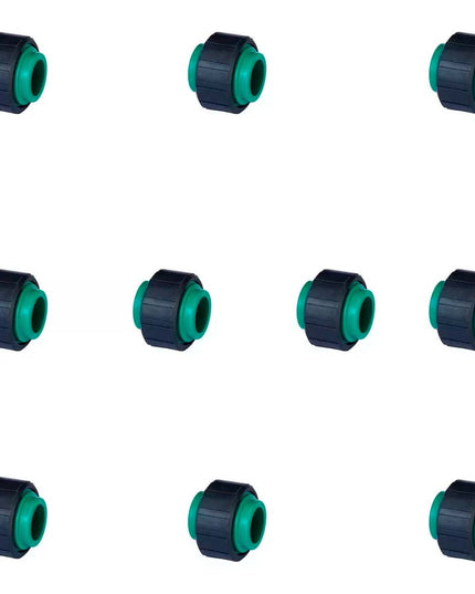 COMBO UNION DOBLE ACQUA SYSTEM DEMA CON TUERCA PLASTICO 32MM 10 UNID