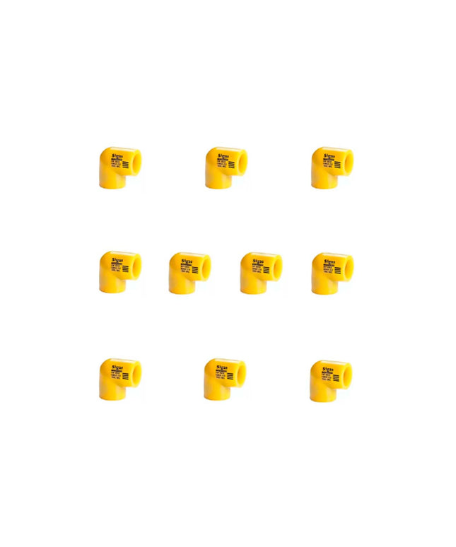 CODO 90° SIGAS DEMA 25MM 10 UNIDADES